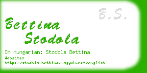 bettina stodola business card